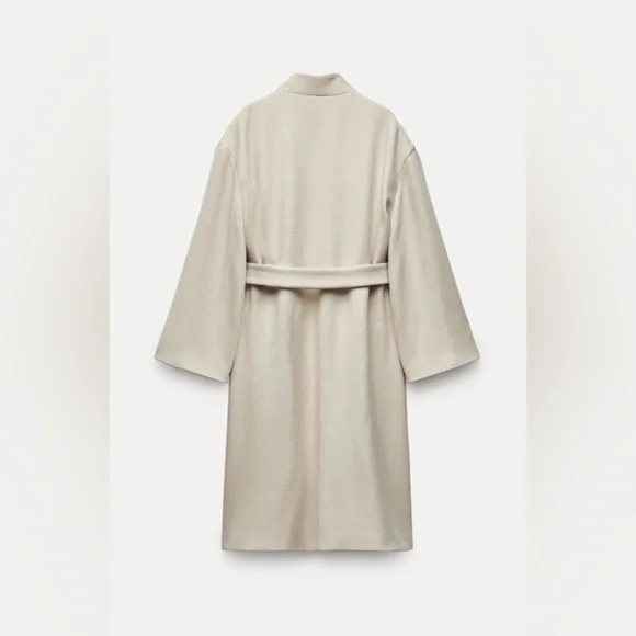 MANTECO MINIMALIST COAT WITH WOOL ZW COLLECTION - Picture 7 of 11